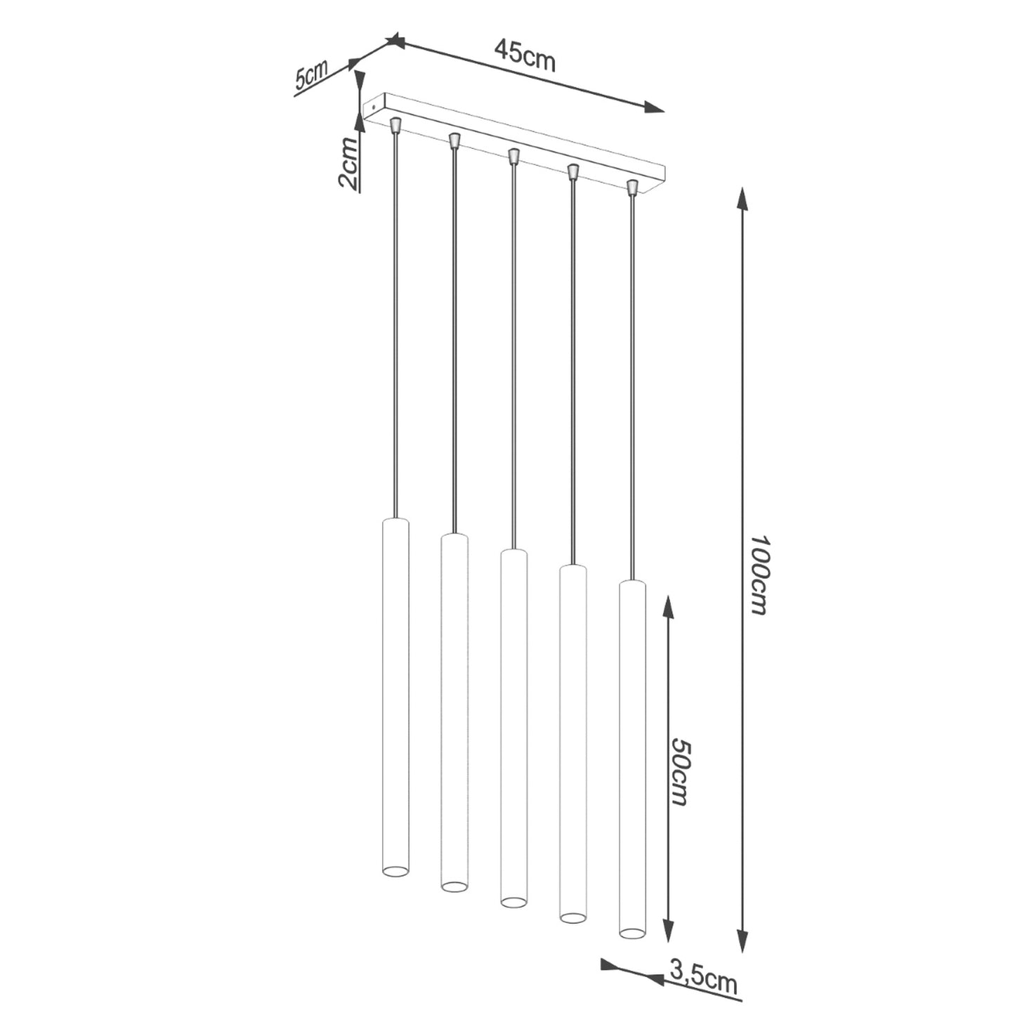 PASTELO 5L Beton Pendelleuchte