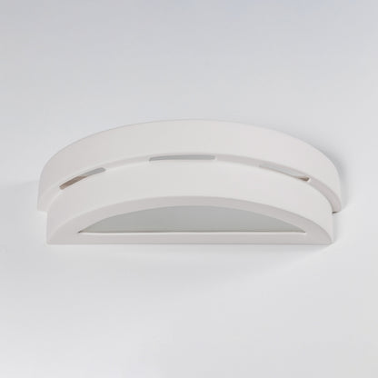 HELIOS Keramik Wandleuchte – Weiß