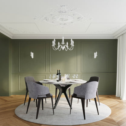 MINERWA 5 Kronleuchter – Weiß