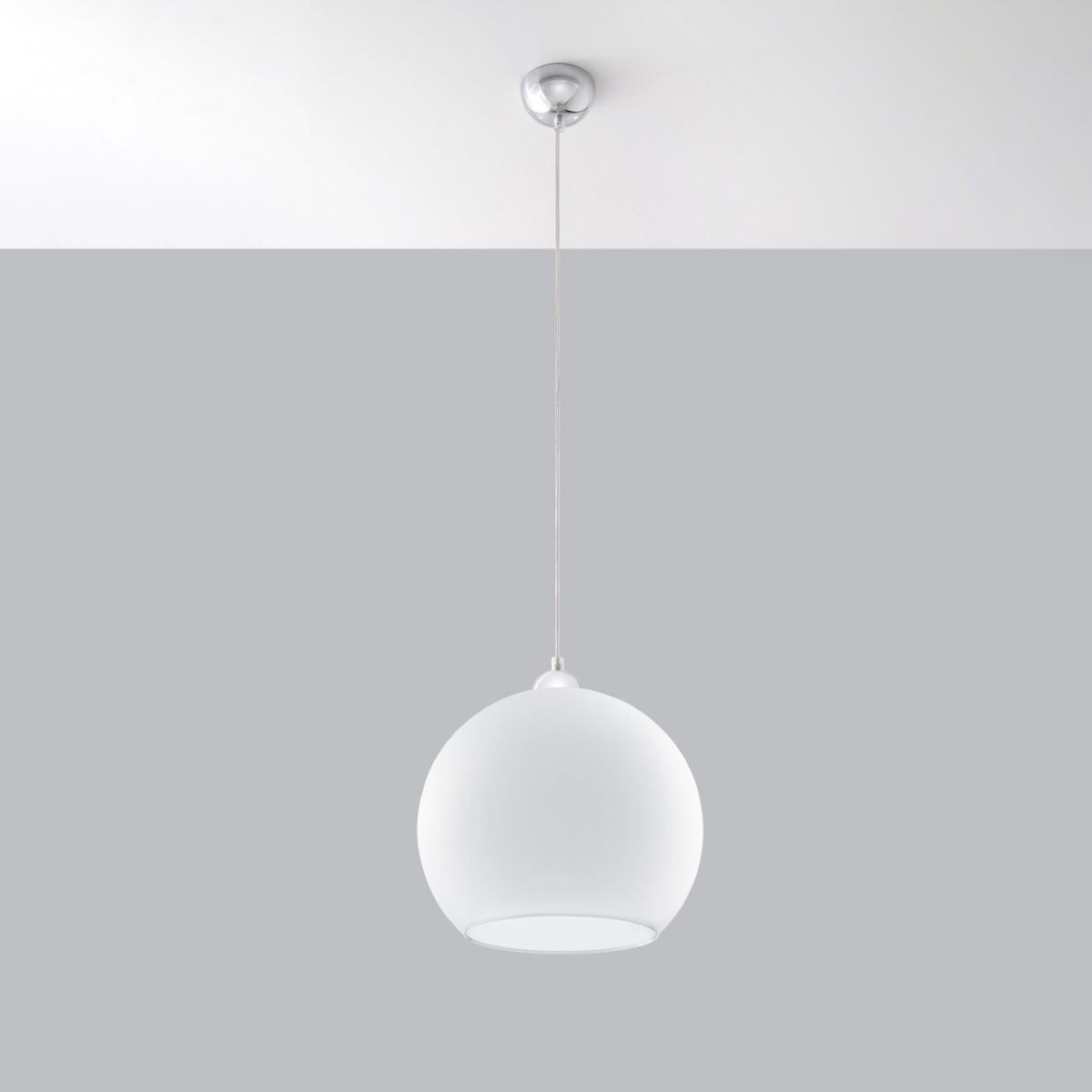 BALL Pendelleuchte – Weiß