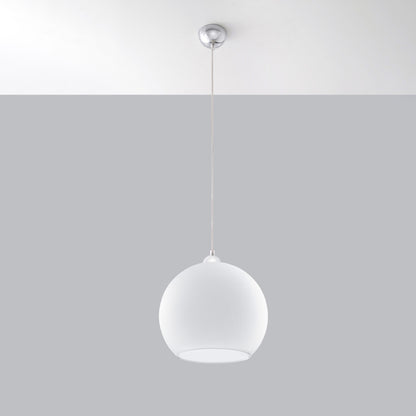 BALL Pendelleuchte – Weiß