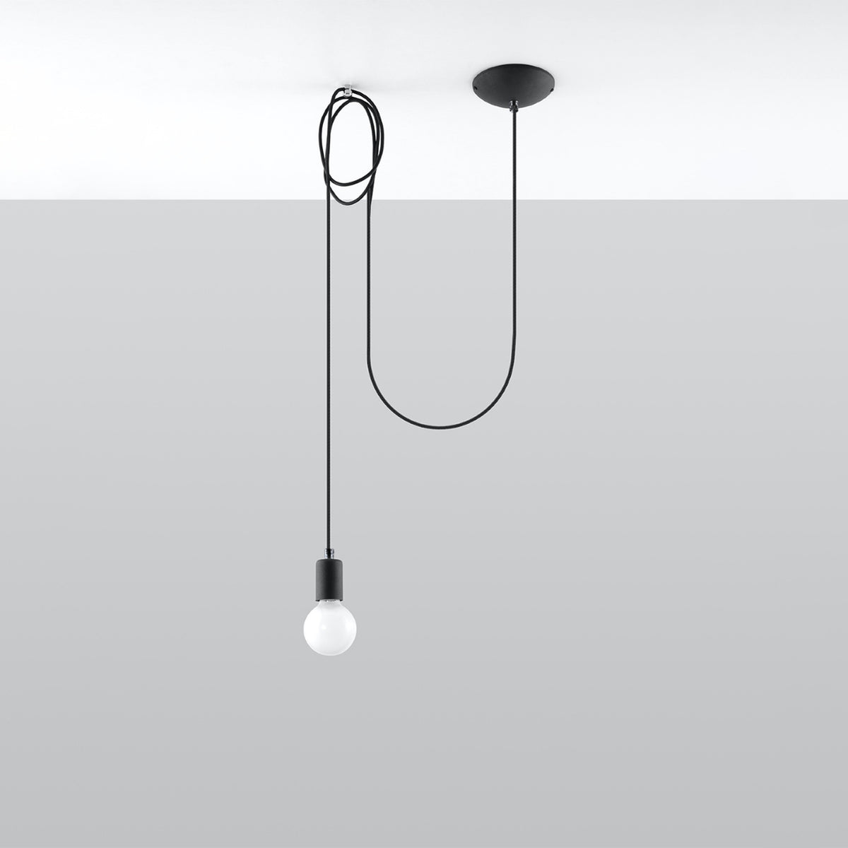 EDISON 1 Pendelleuchte – Schwarz