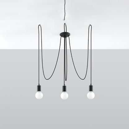 EDISON 3 Kronleuchter – Schwarz