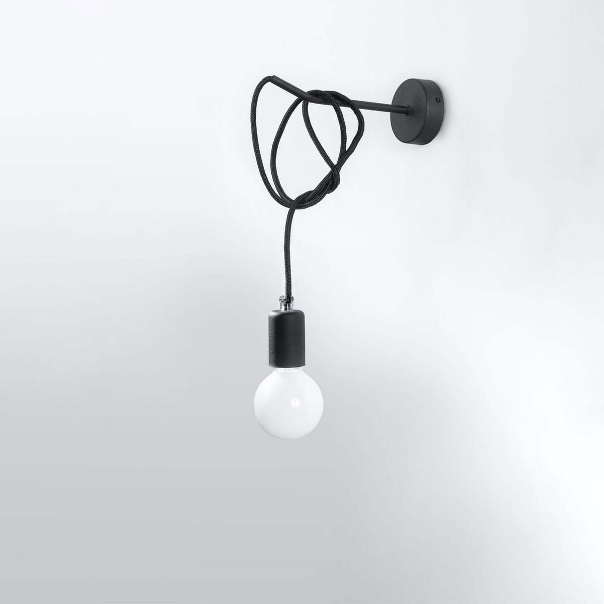 EDISON Wandleuchte – Schwarz
