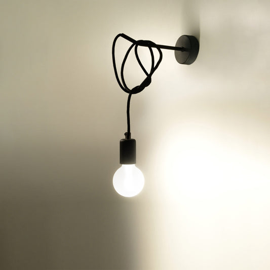 EDISON Wandleuchte – Schwarz