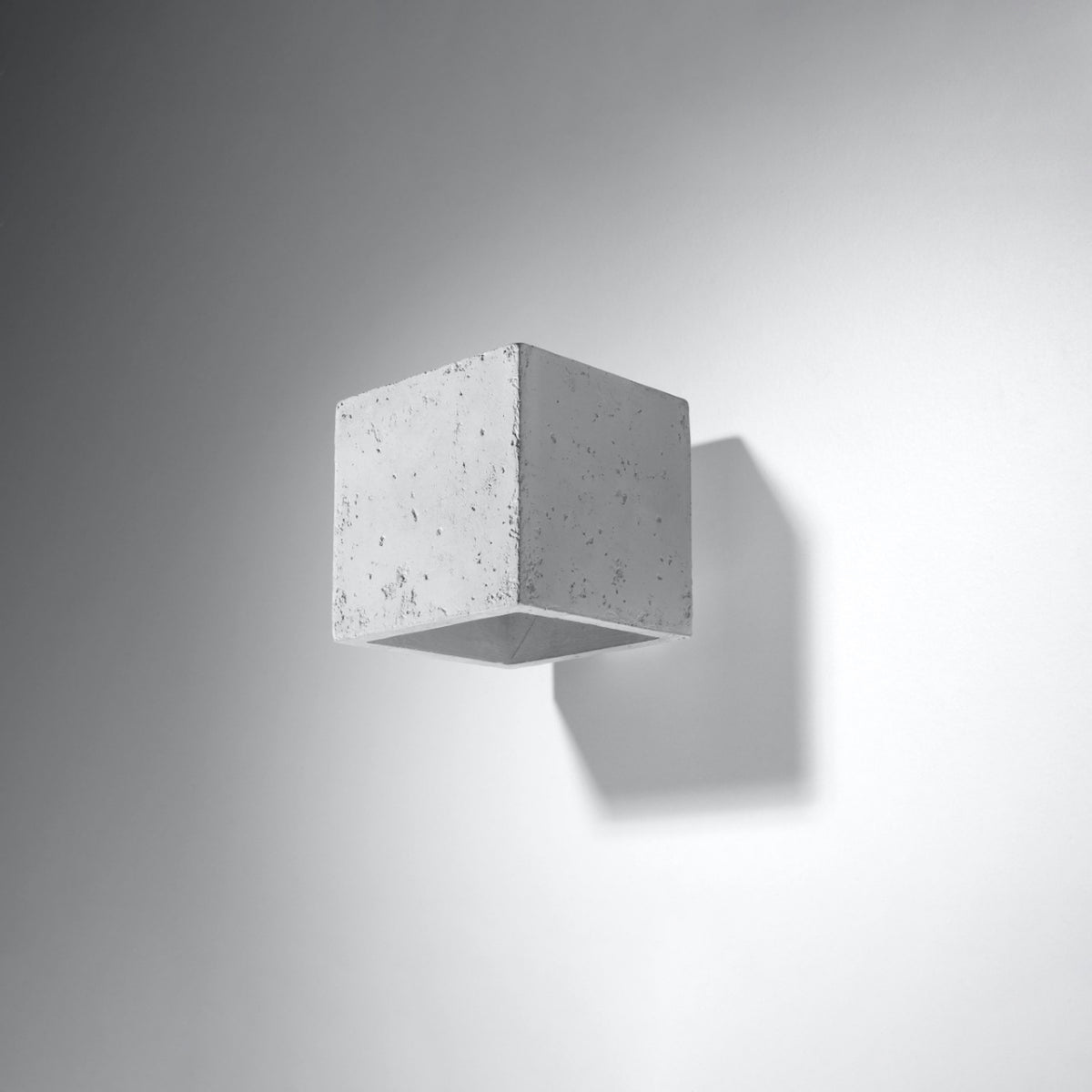 QUAD Beton Wandleuchte – Grau