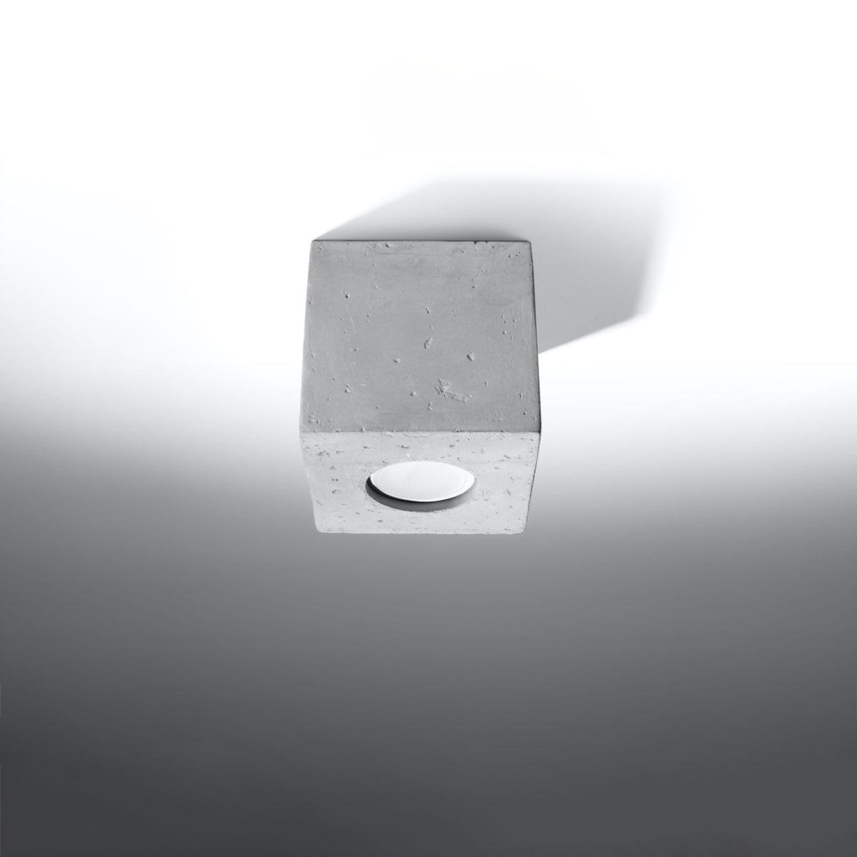 QUAD Beton Deckenleuchte – Grau