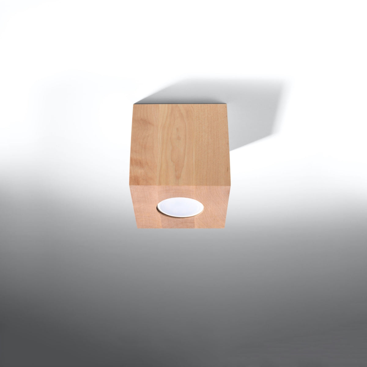 QUAD Holz Deckenleuchte – Naturholz