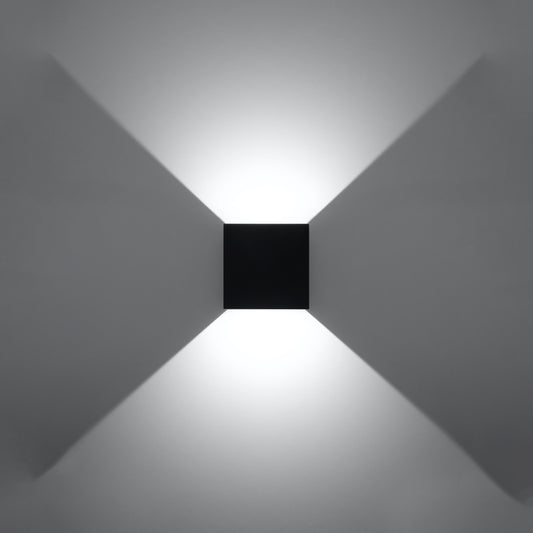 LUCA Wandleuchte LED IP54 – Schwarz