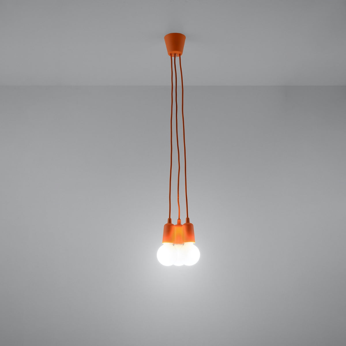 DIEGO 3 Pendelleuchte – Orange