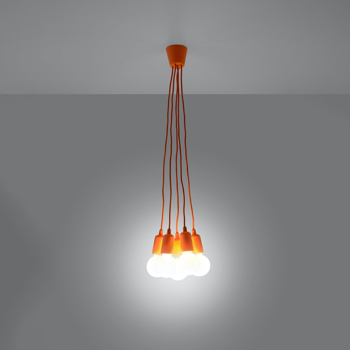 DIEGO 5 Pendelleuchte – Orange