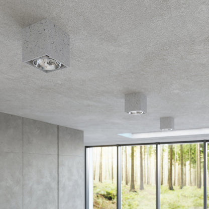 VALDE Beton Deckenleuchte – Grau