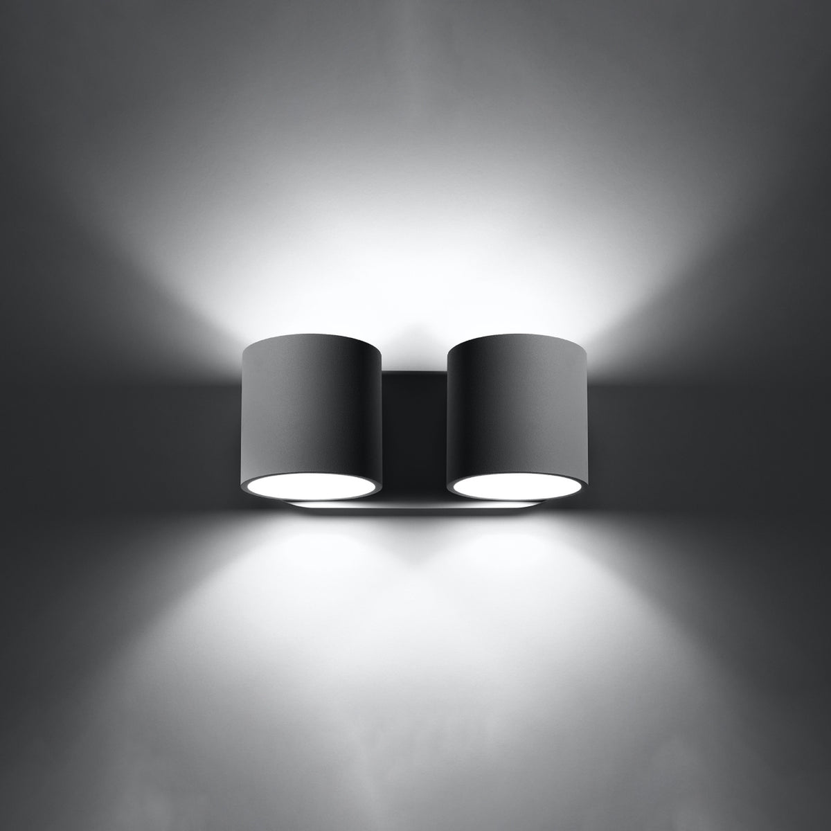 ORBIS 2 Wandleuchte – Grau