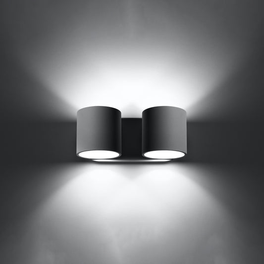 ORBIS 2 Wandleuchte – Grau