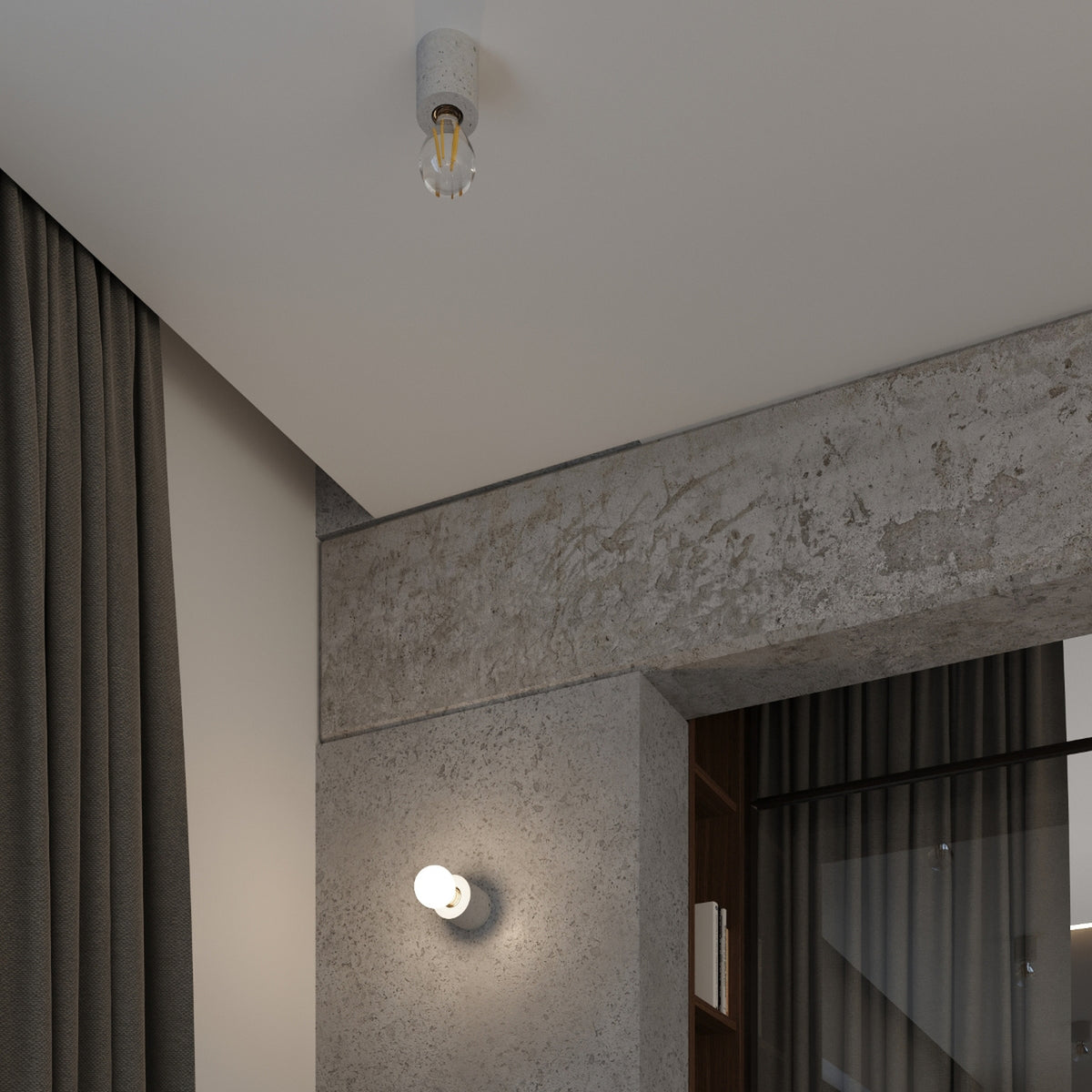 SALGADO Beton Tischleuchte – Grau