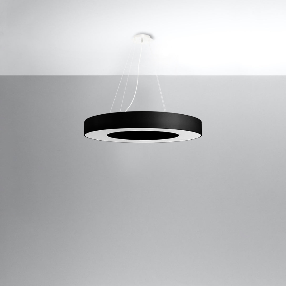 SATURNO SLIM 70 Kronleuchter – Schwarz