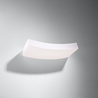 HATTOR Keramik Wandleuchte – Weiß