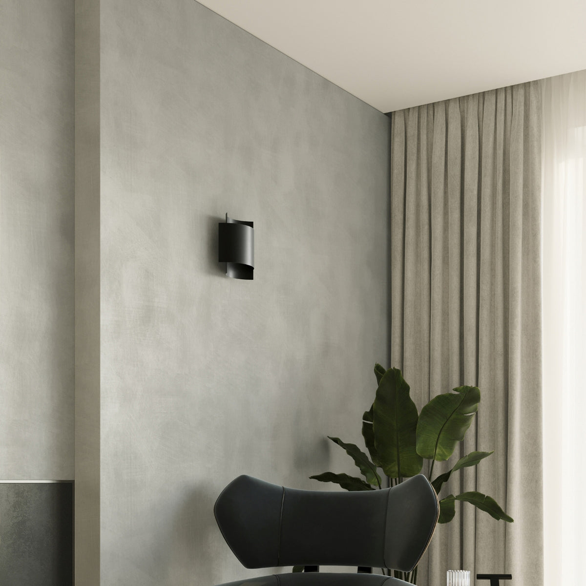 IMPACT Wandleuchte – Schwarz