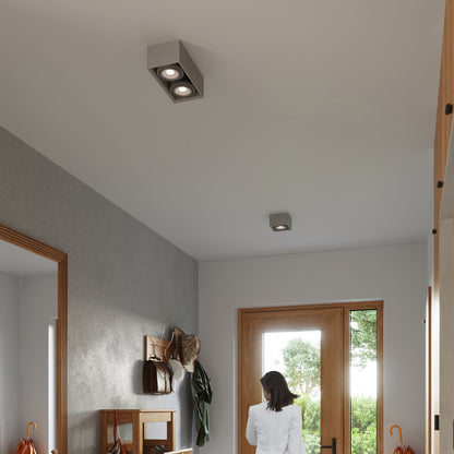 QUATRO 1 Beton Deckenleuchte – Grau