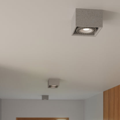 QUATRO 2 Beton Deckenleuchte – Grau