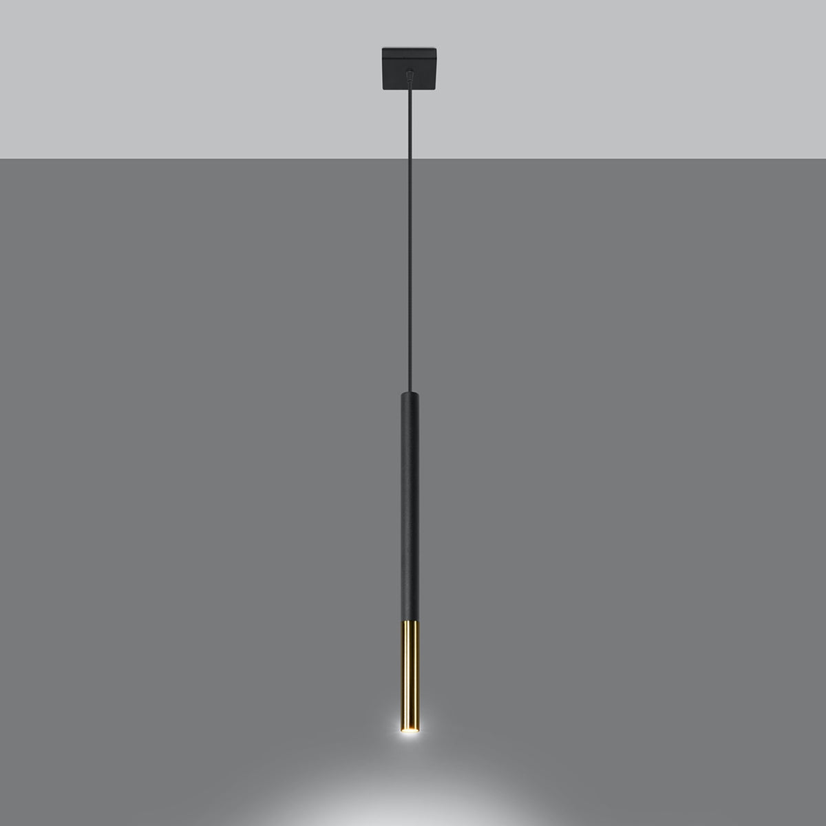 MOZAICA 1 Pendelleuchte – Schwarz / Gold