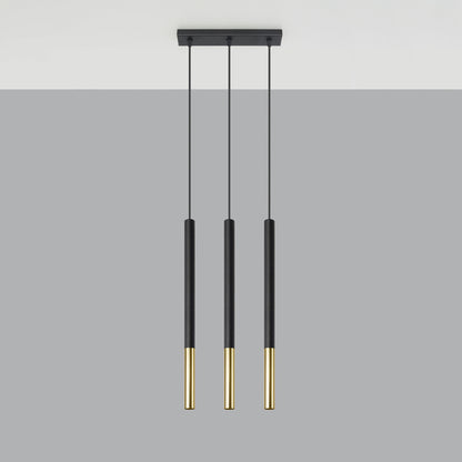 MOZAICA 3L Pendelleuchte – Schwarz / Gold