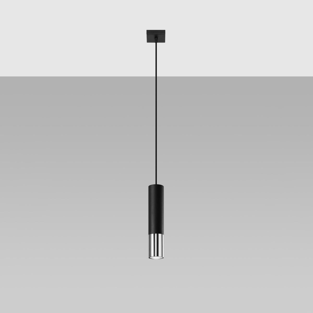 LOOPEZ 1 Pendelleuchte – Schwarz / Chrom