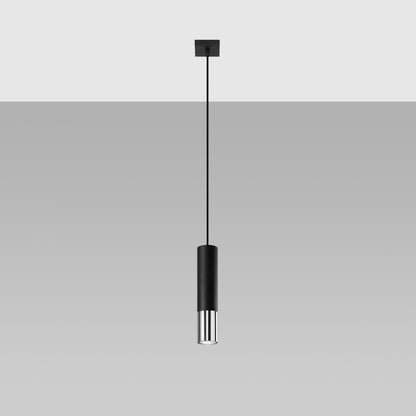 LOOPEZ 1 Pendelleuchte – Schwarz / Chrom
