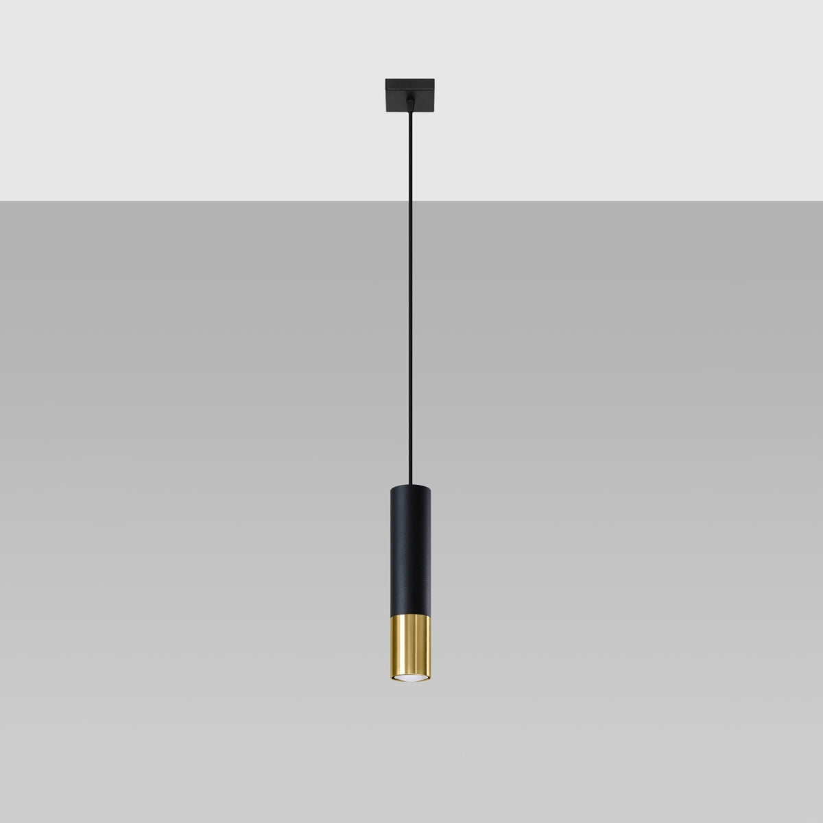 LOOPEZ 1 Pendelleuchte – Schwarz / Gold