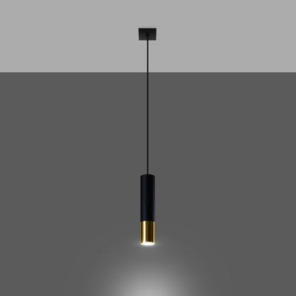 LOOPEZ 1 Pendelleuchte – Schwarz / Gold
