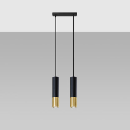 LOOPEZ 2 Pendelleuchte – Schwarz / Gold