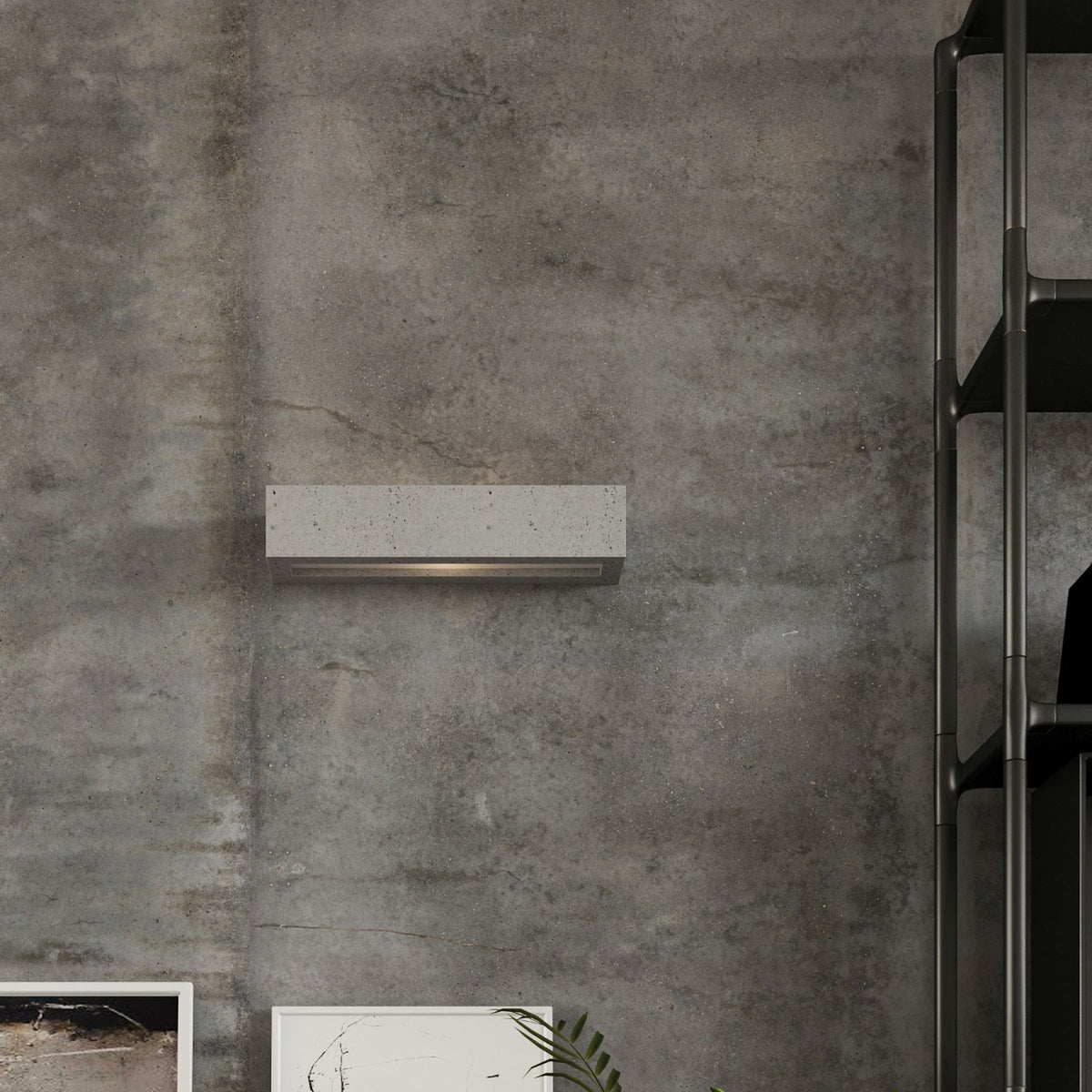 VEGA 50 Beton Wandleuchte – Grau