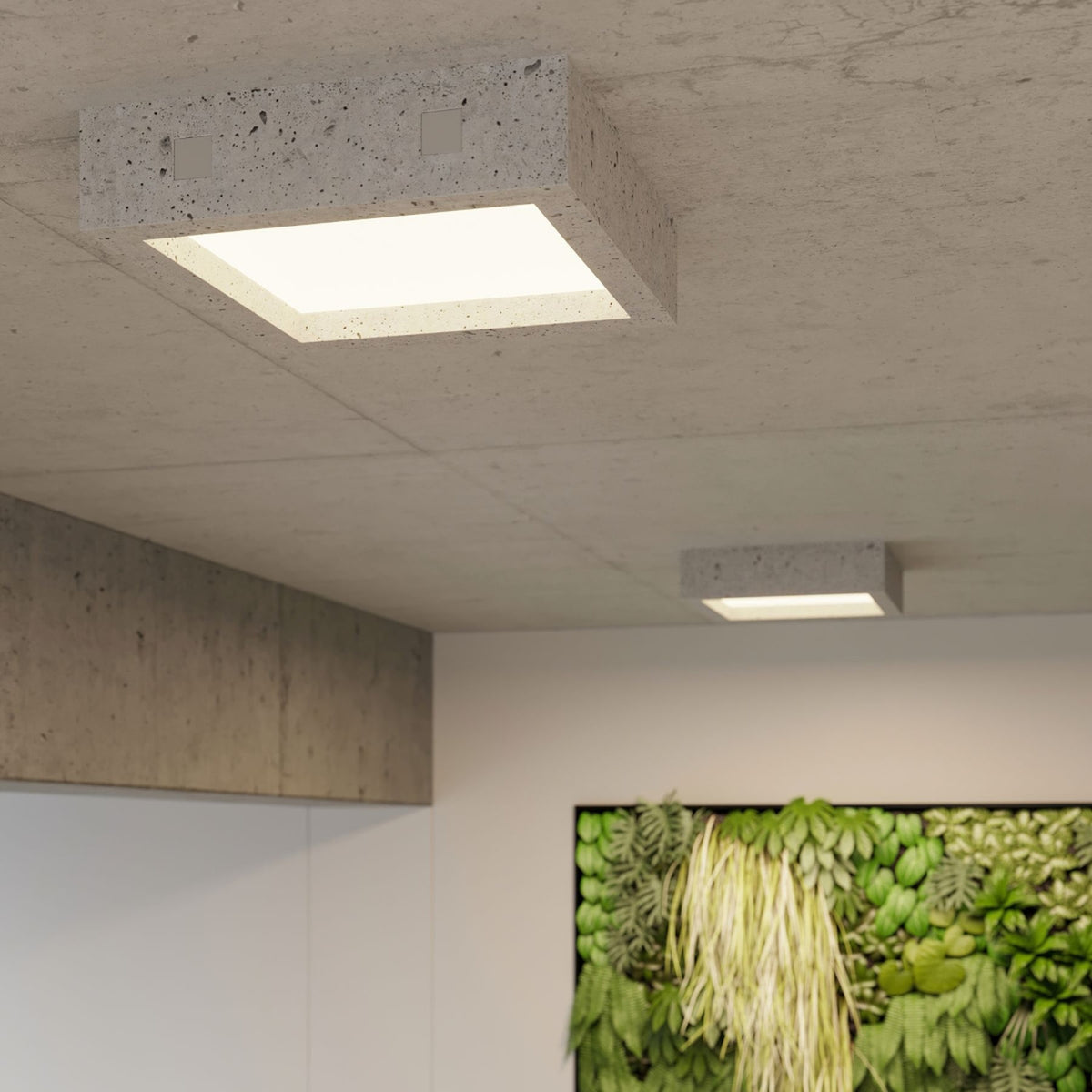 RIZA Beton Deckenleuchte – Grau