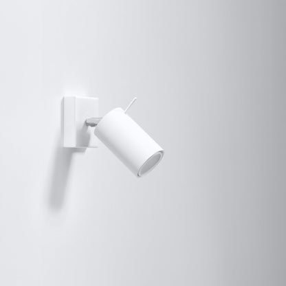 RING Wandleuchte mit Schalter – Weiß