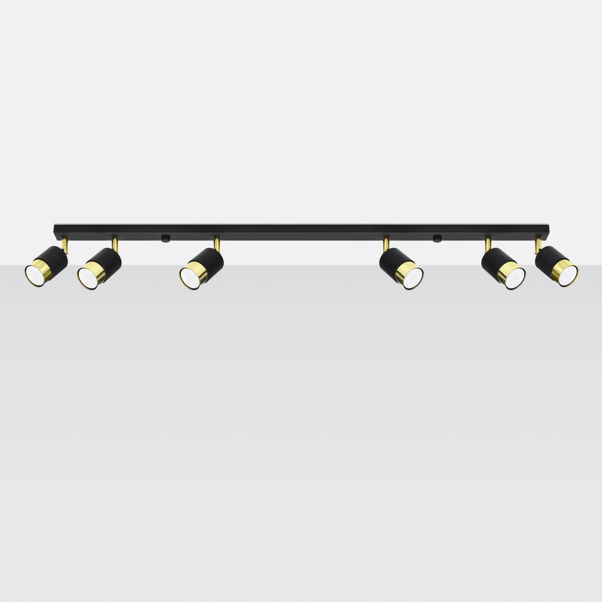NERO 6 Deckenleuchte – Schwarz / Gold