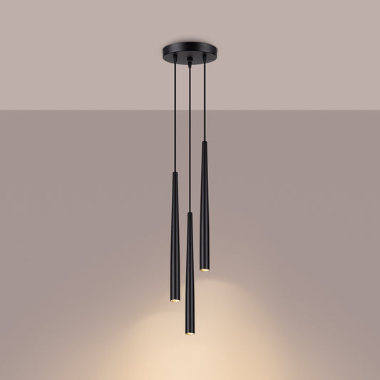 BLISS 3P Pendelleuchte – Schwarz