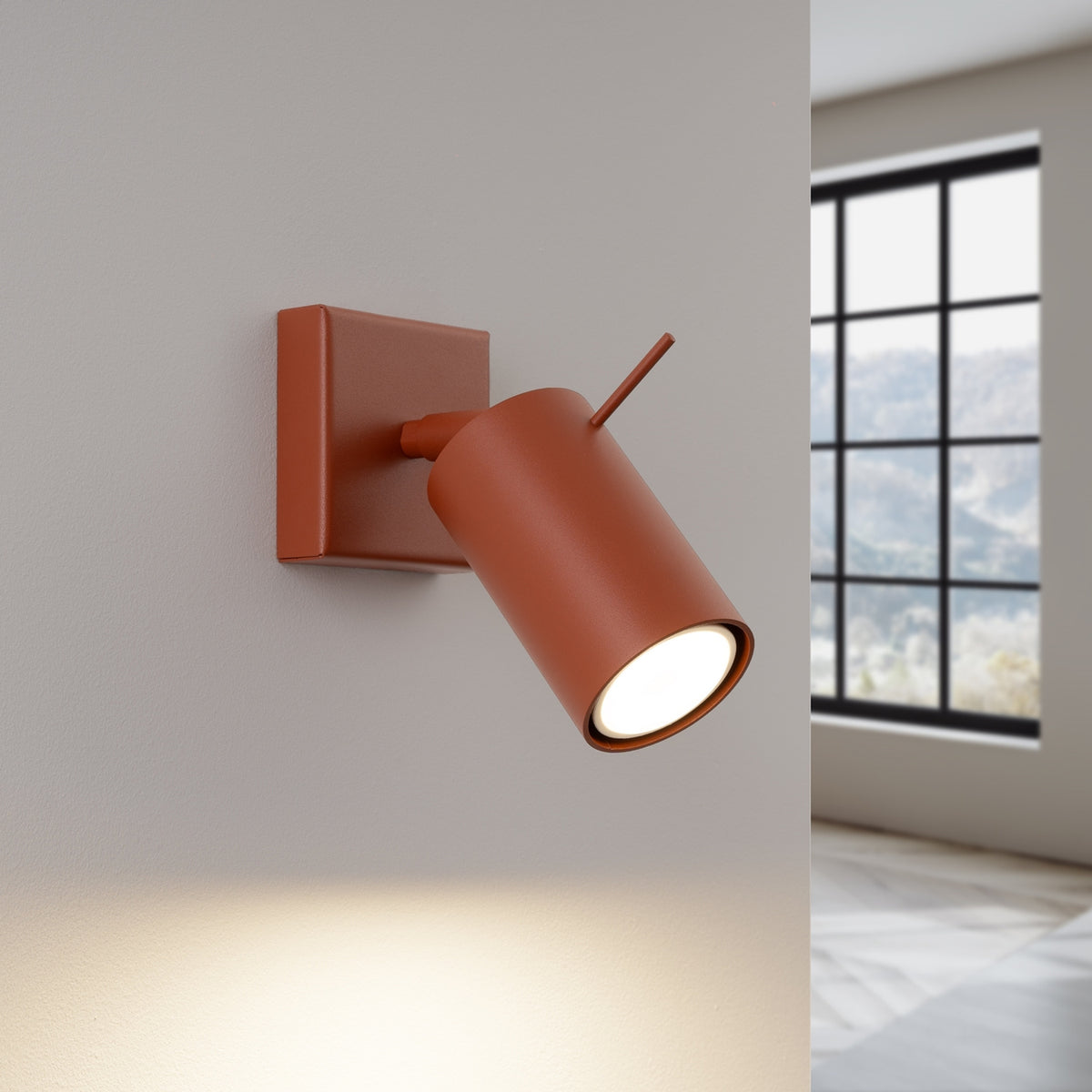 RING Wandleuchte – Rot Ocker