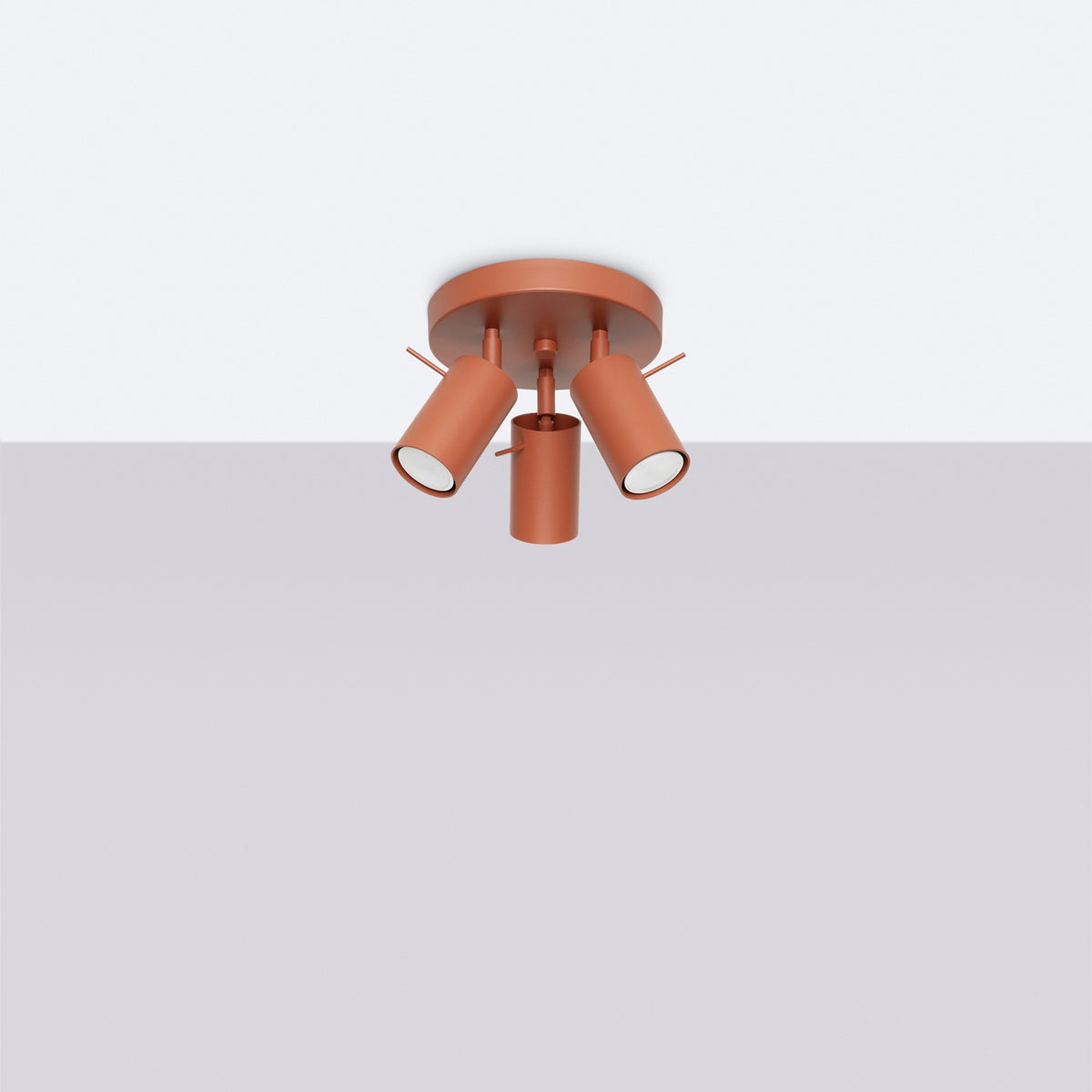 RING 3P Deckenleuchte – Rot Ocker