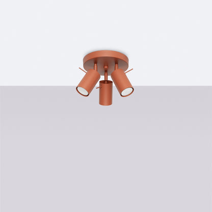 RING 3P Deckenleuchte – Rot Ocker