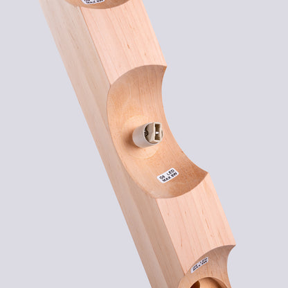 BULBO 3 Deckenleuchte – Weiß / Naturholz