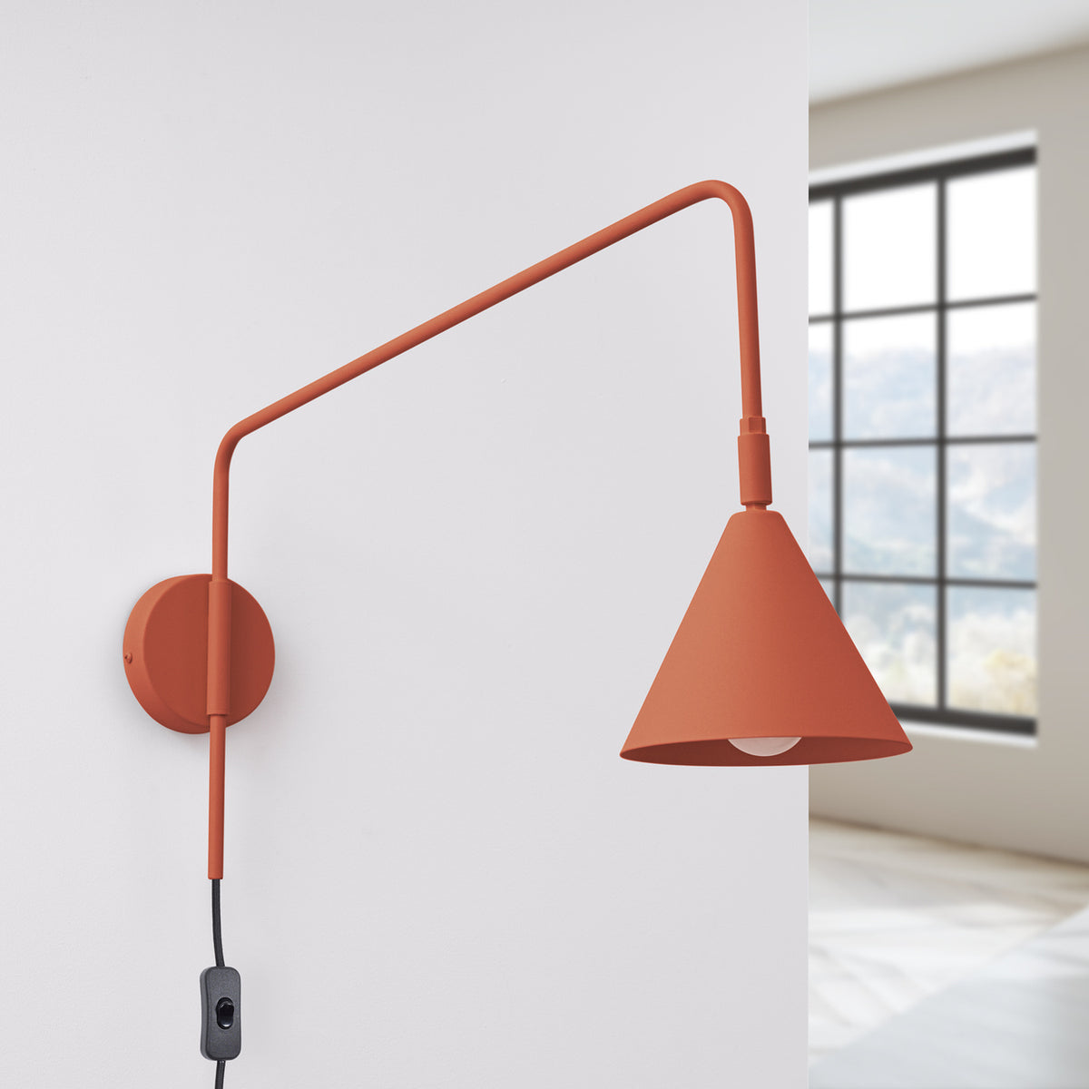 NOX Wandleuchte – Rot Ocker