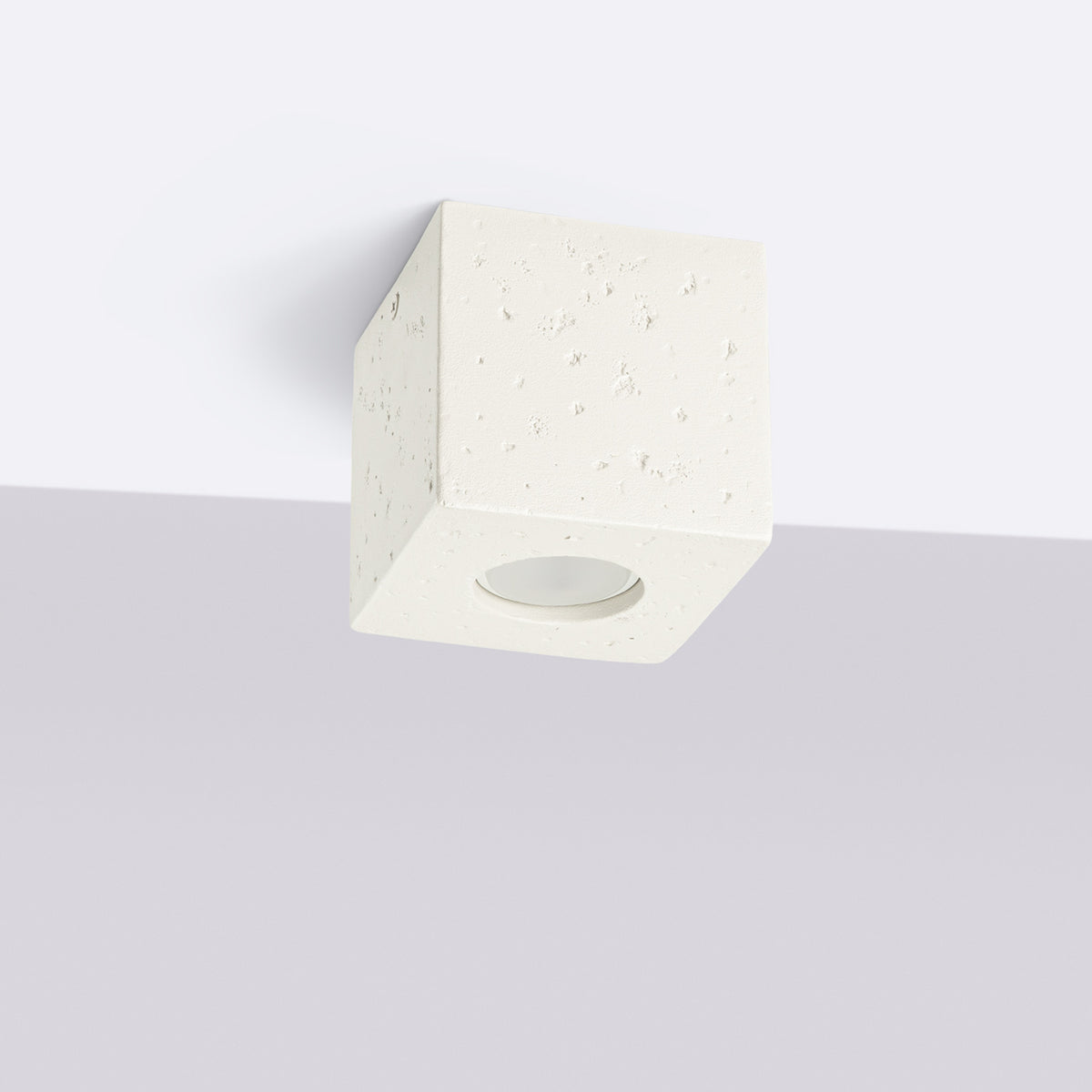 QUAD Beton Deckenleuchte – Beige