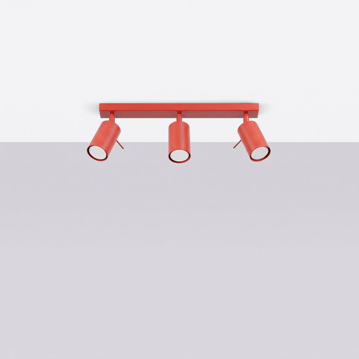 RING 3L Deckenleuchte – Rot