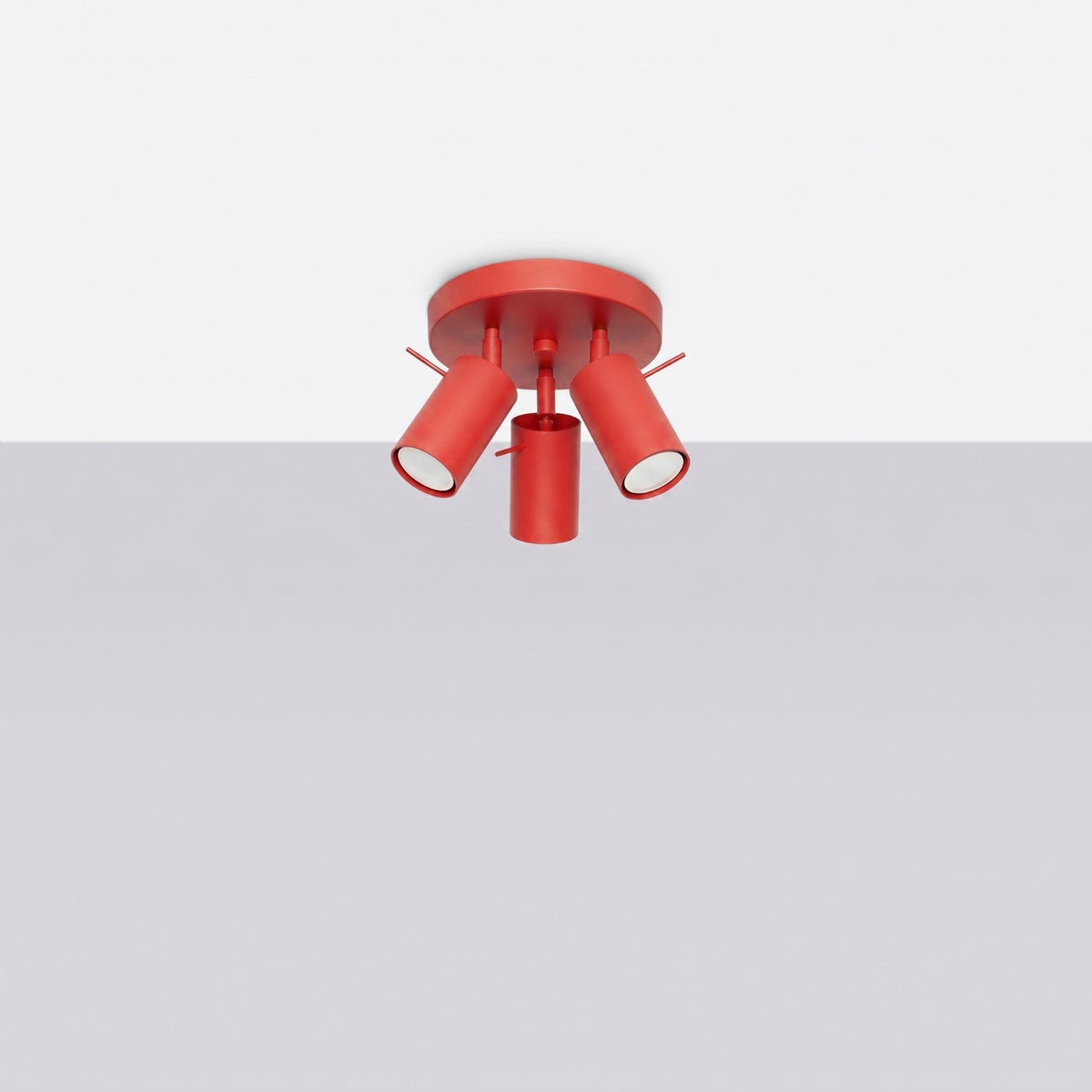 RING 3P Deckenleuchte – Rot