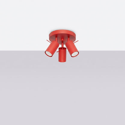 RING 3P Deckenleuchte – Rot