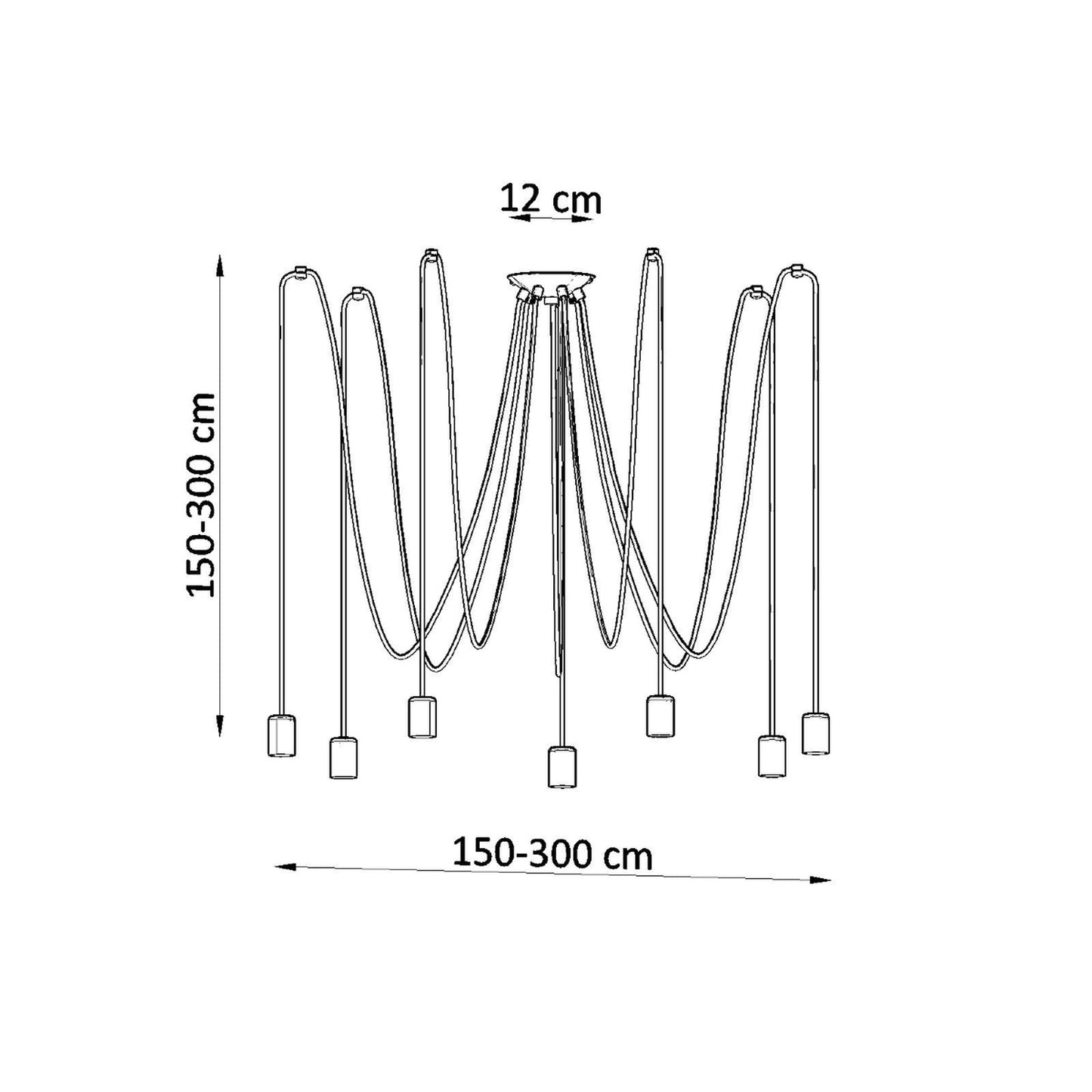 EDISON 7 Kronleuchter