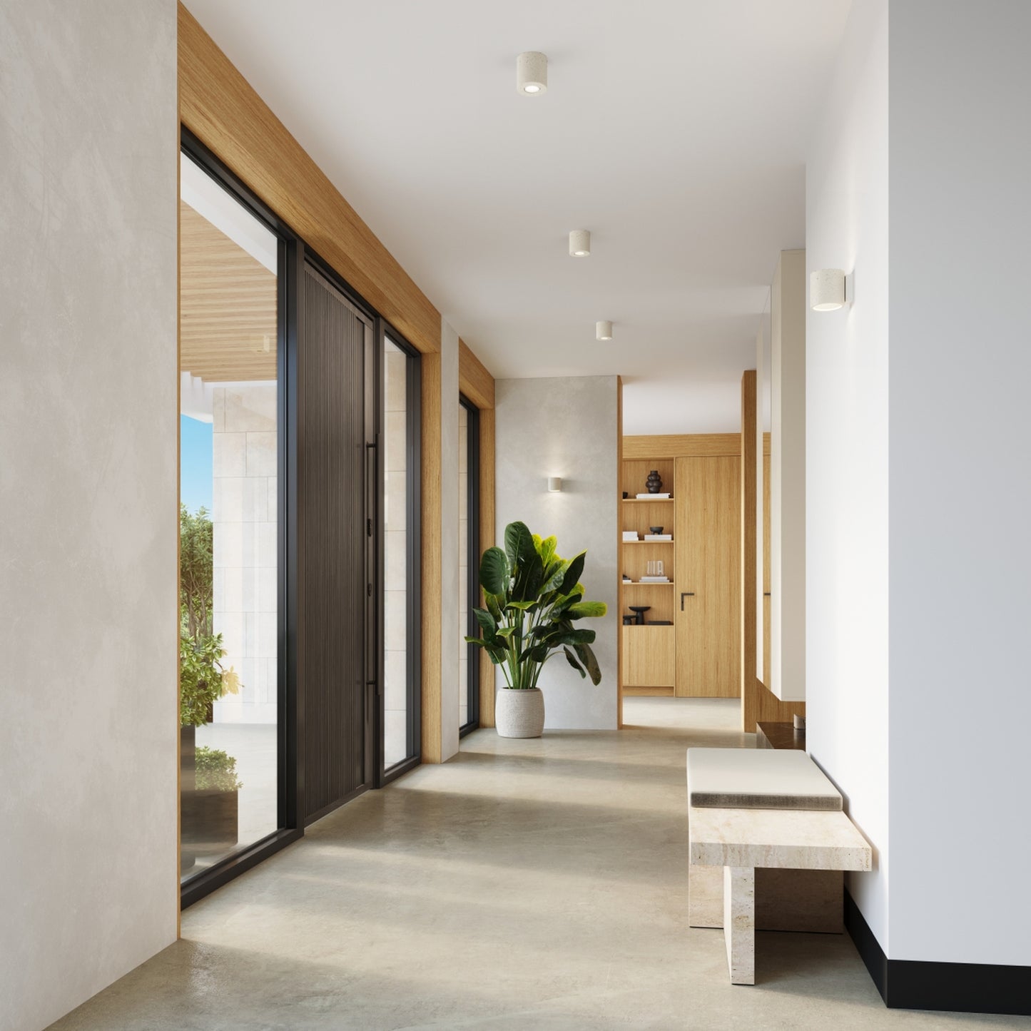 ORBIS Beton Deckenleuchte